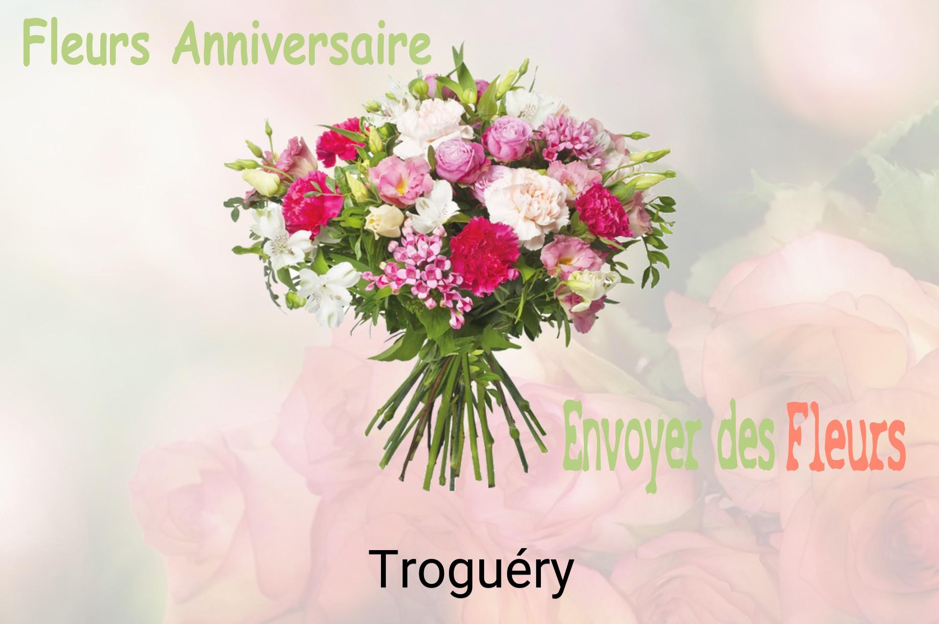 Bouquet de fleurs d’anniversaire livré à Troguéry