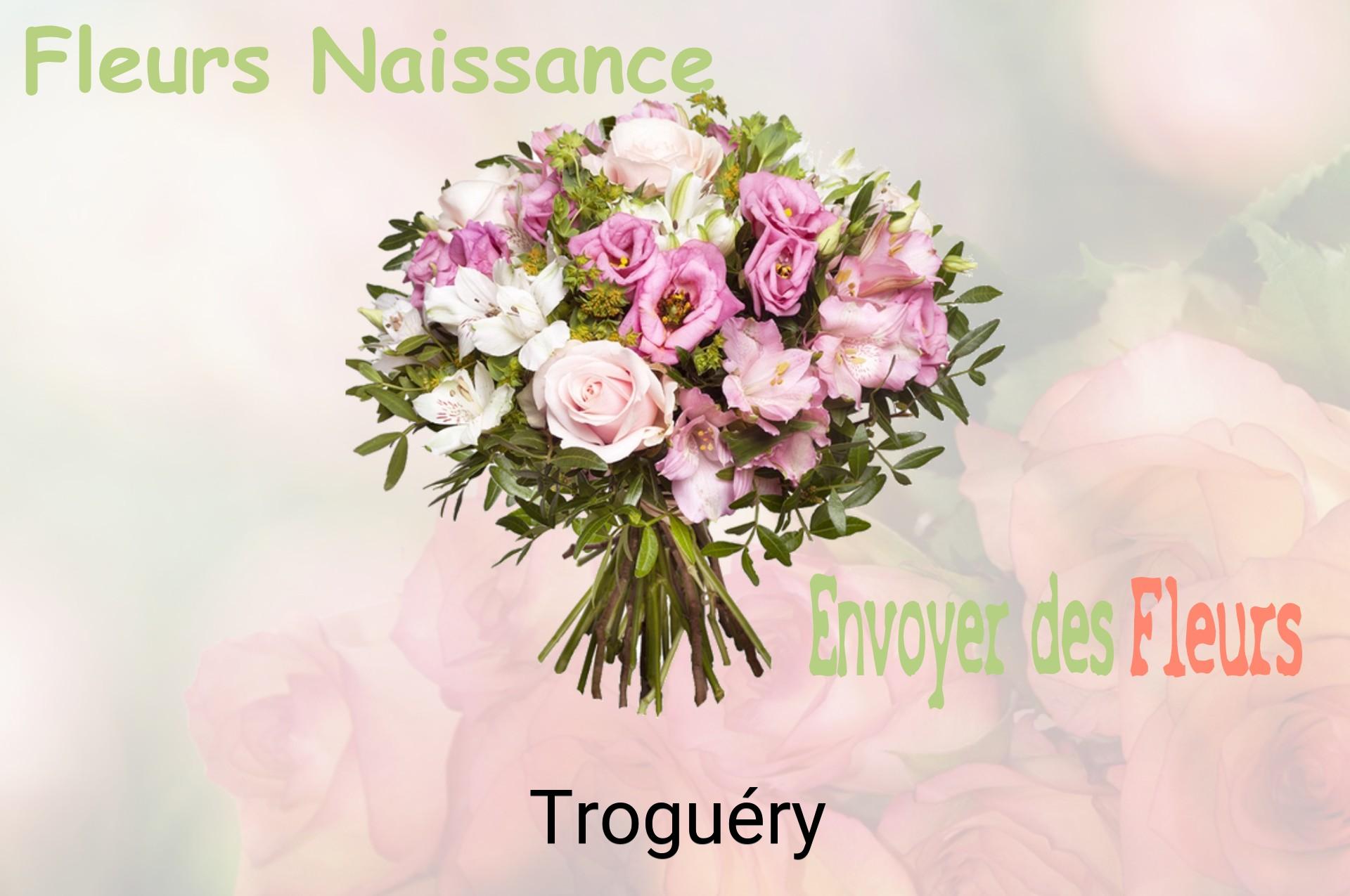 Bouquet de fleurs de naissance livré à Troguéry